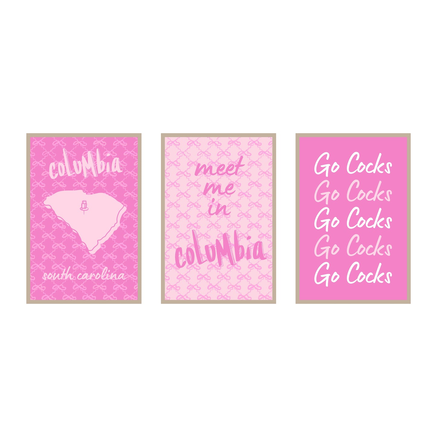College Town Collection - University of South Carolina - 3-Piece Set