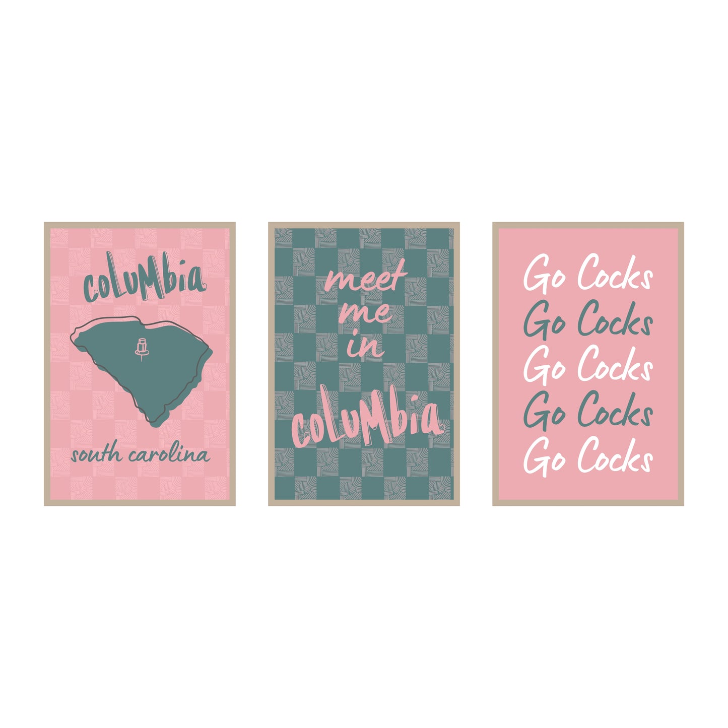College Town Collection - University of South Carolina - 3-Piece Set