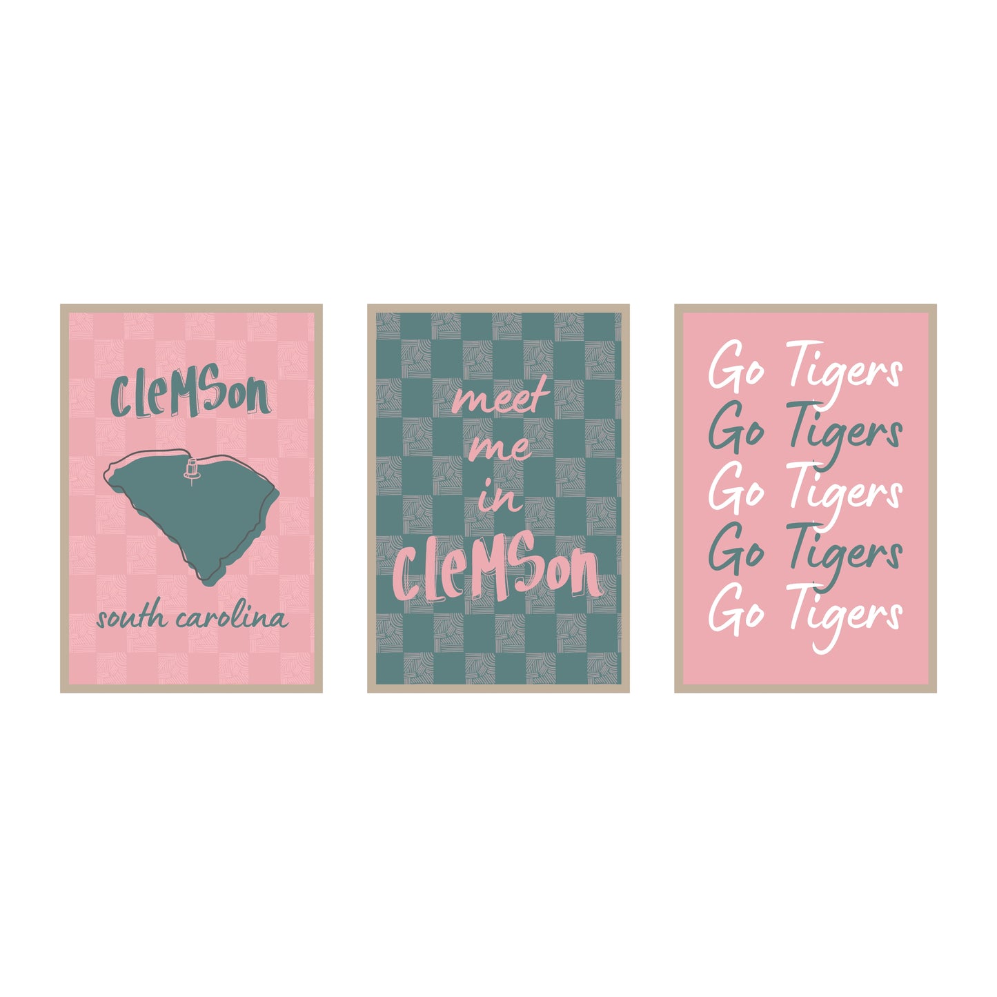 College Town Collection - Clemson - 3-Piece Set