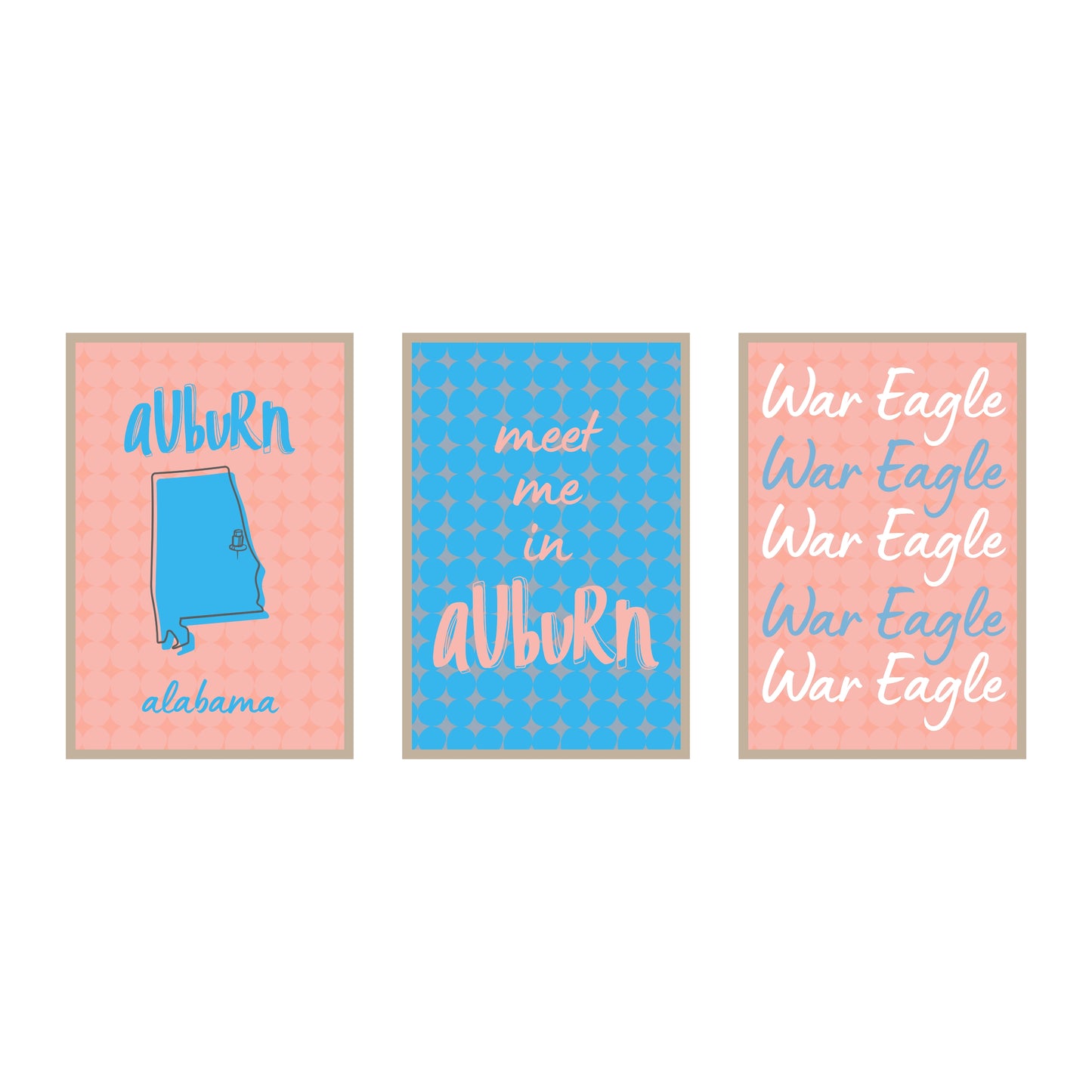 College Town Collection - Auburn - 3-Piece Set