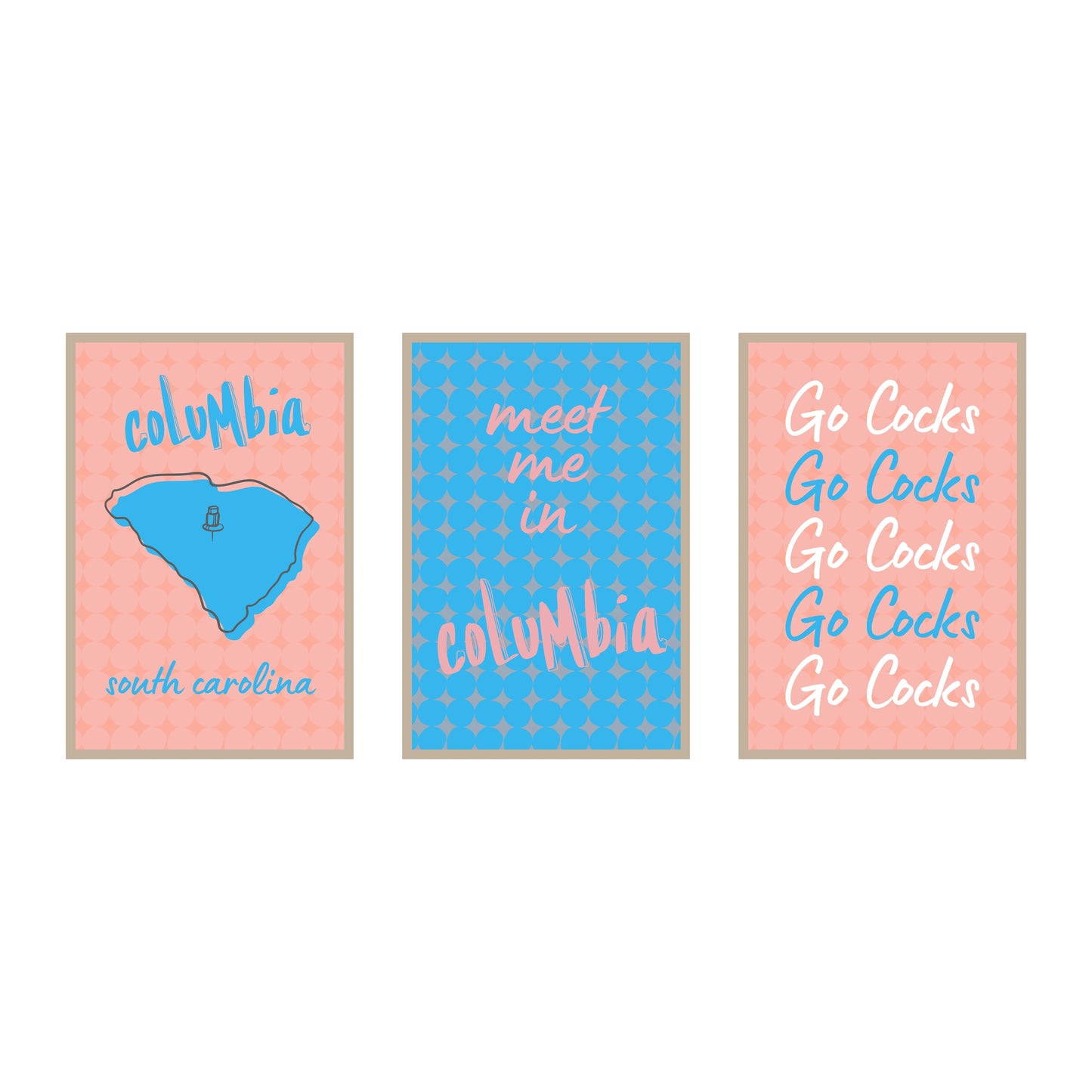 College Town Collection - University of South Carolina - 3-Piece Set
