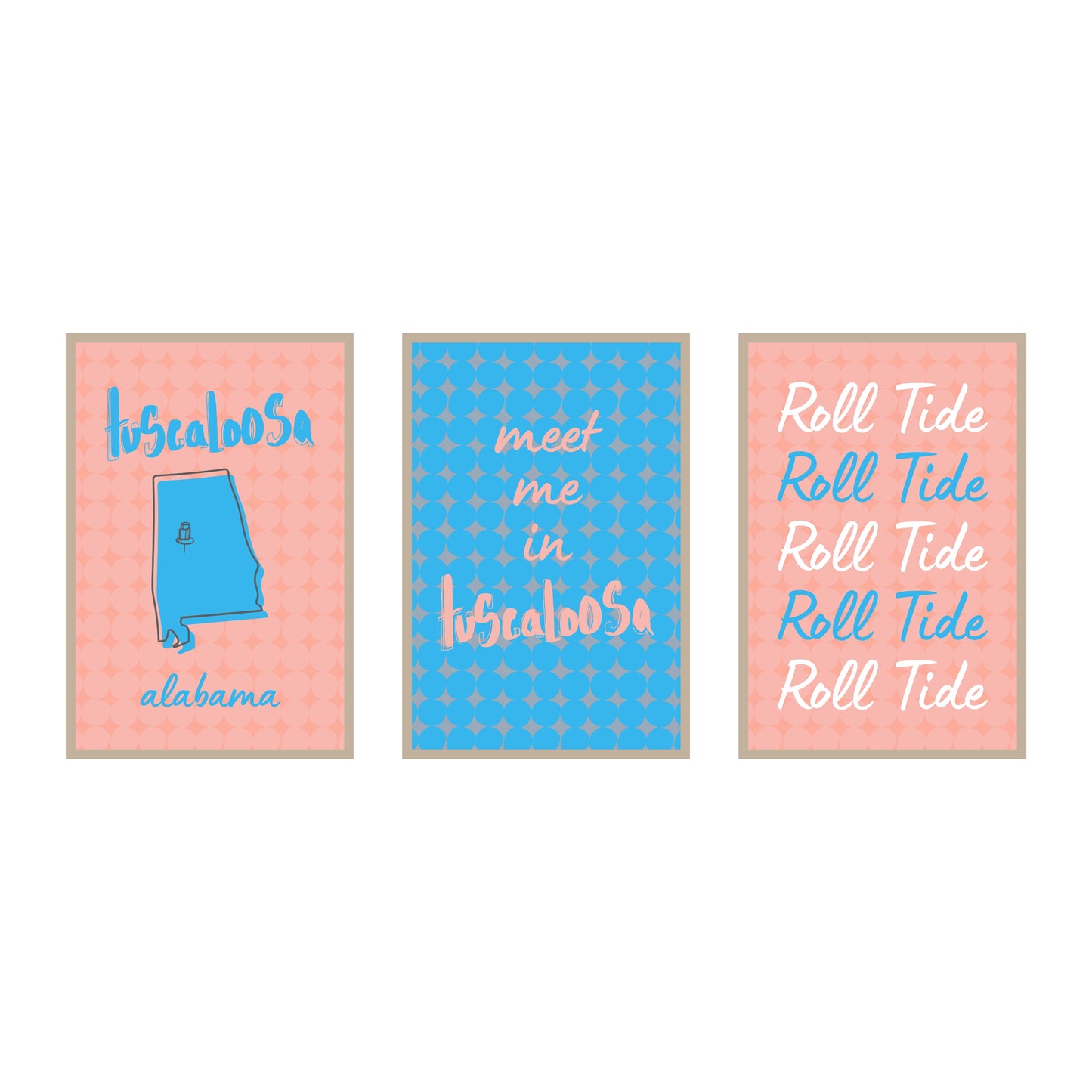 College Town Collection - Alabama - 3-Piece Set