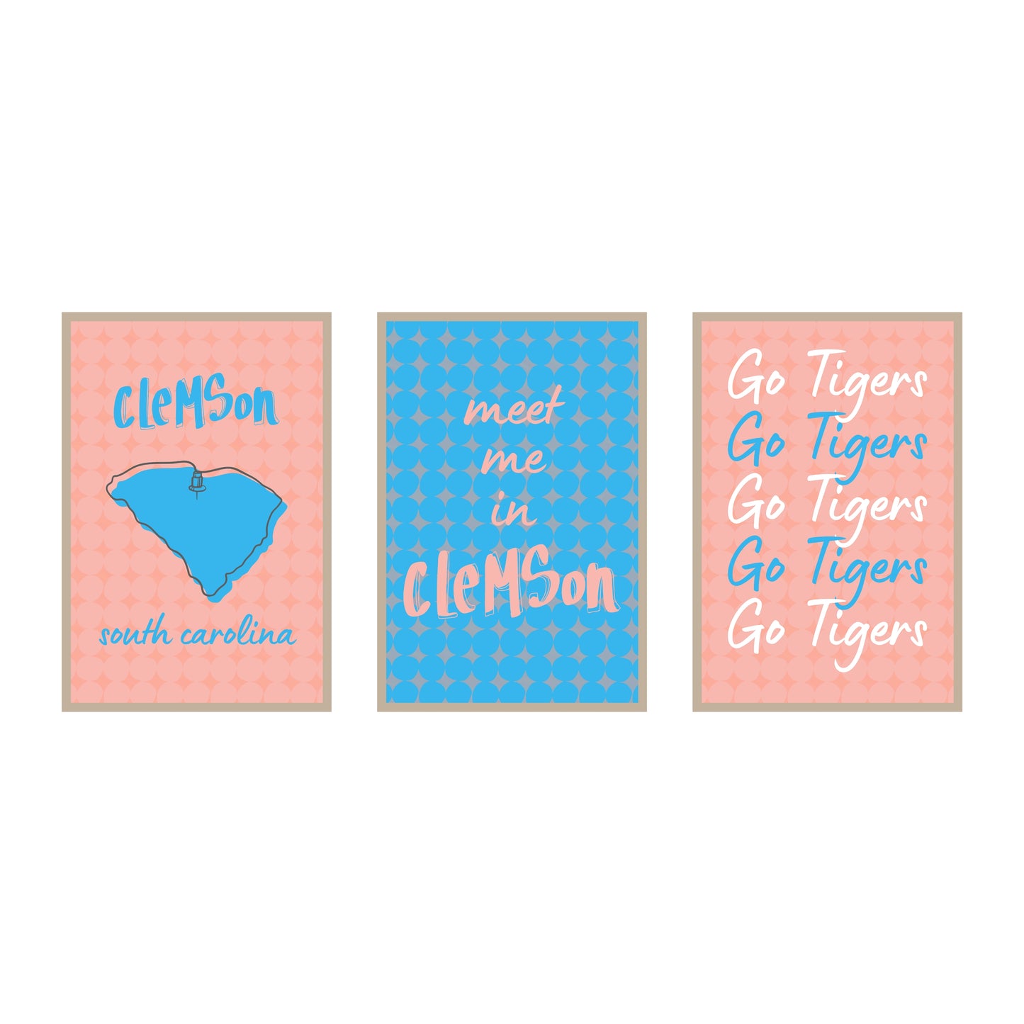 College Town Collection - Clemson - 3-Piece Set