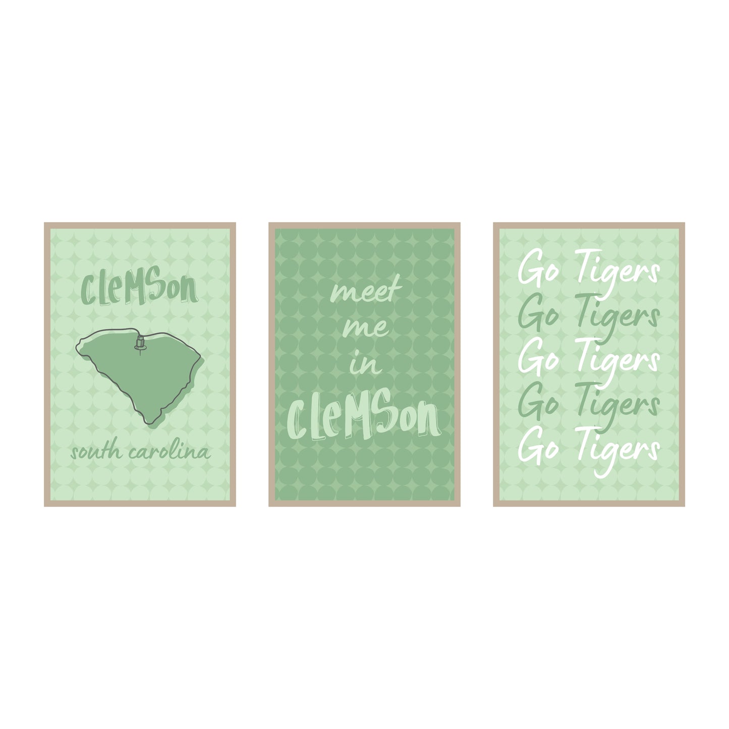 College Town Collection - Clemson - 3-Piece Set
