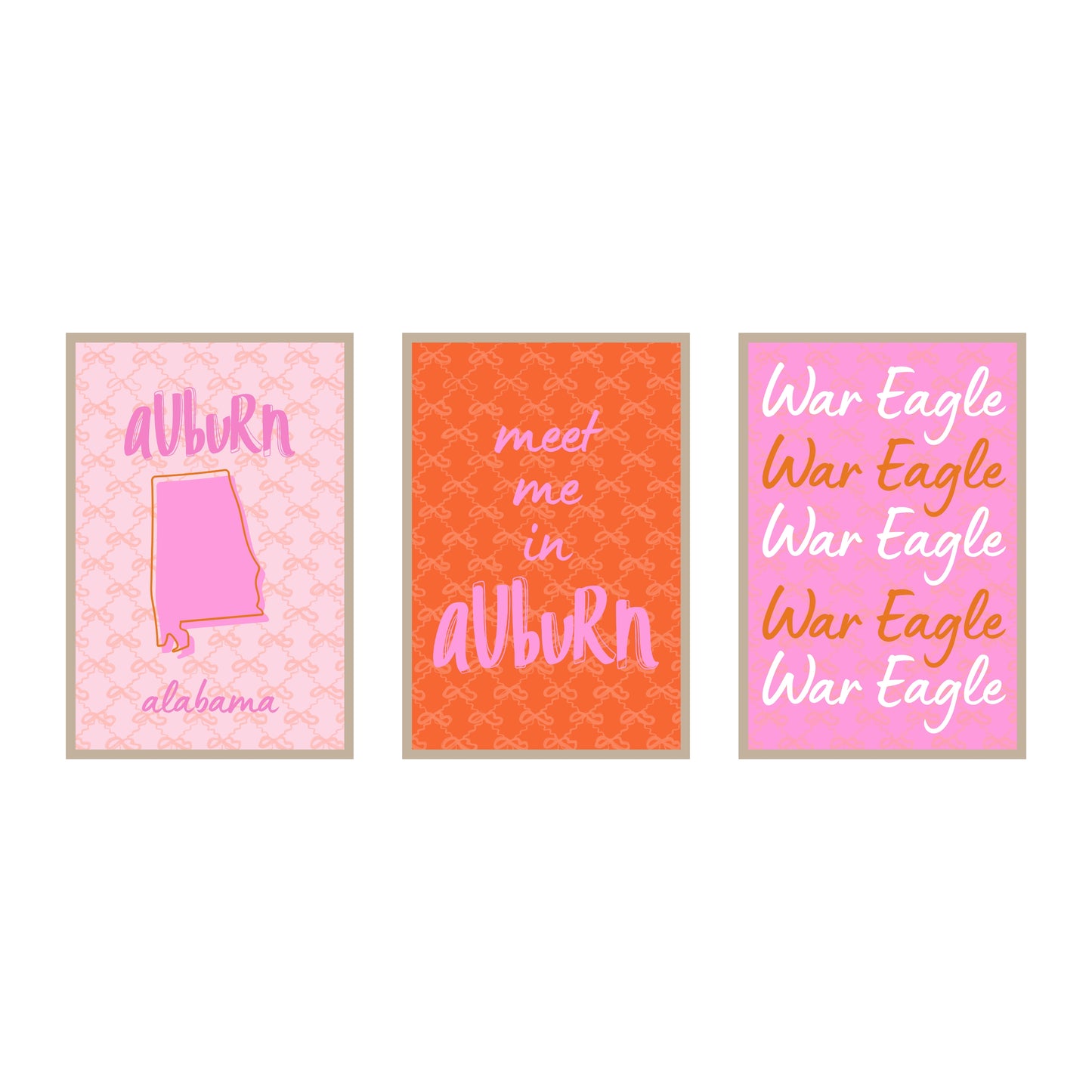 College Town Collection - Auburn - 3-Piece Set