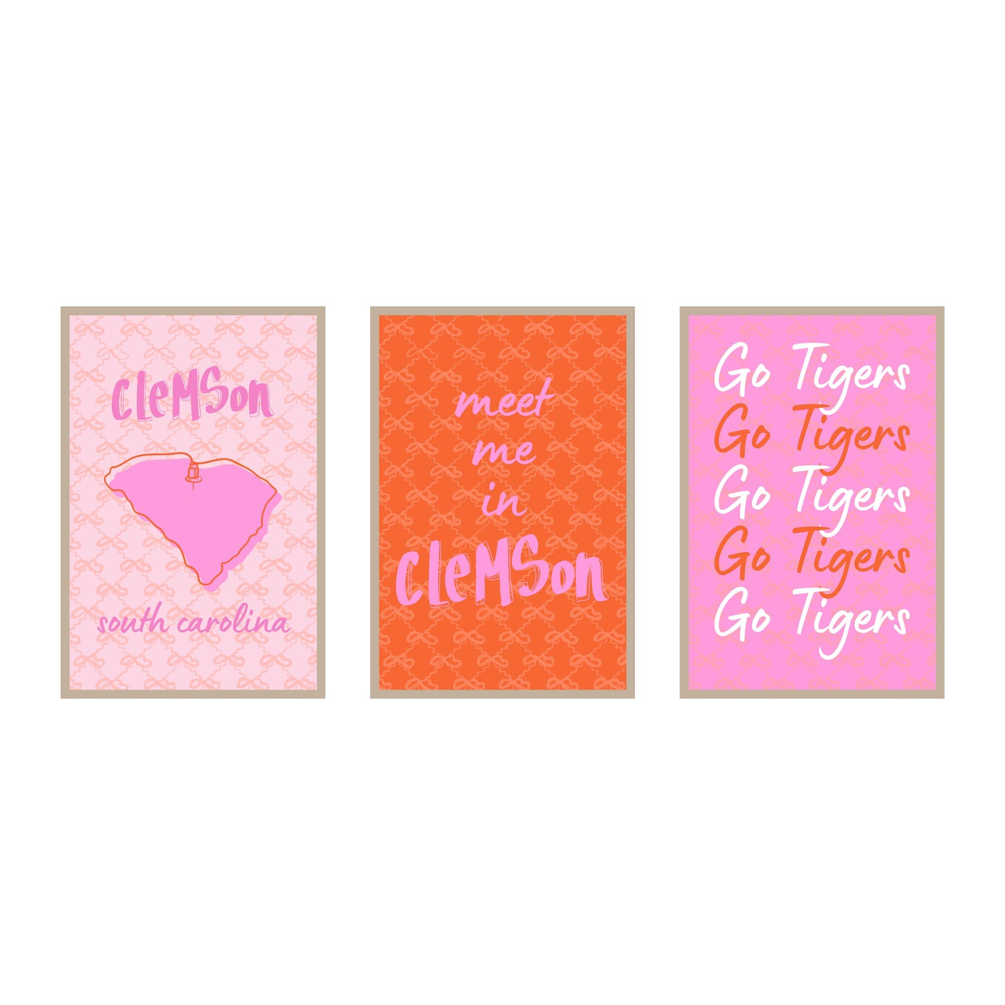 College Town Collection - Clemson - 3-Piece Set