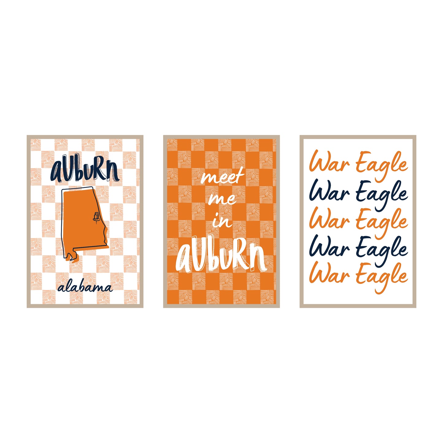 College Town Collection - Auburn - 3-Piece Set