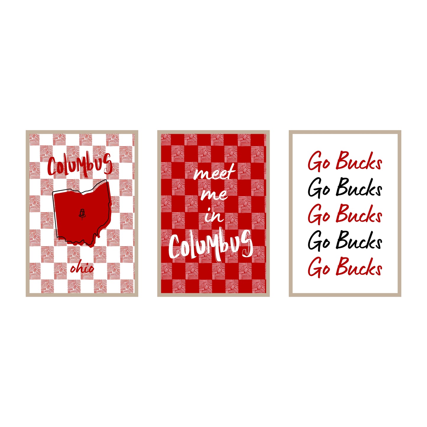 College Town Collection - Ohio State - 3-Piece Set