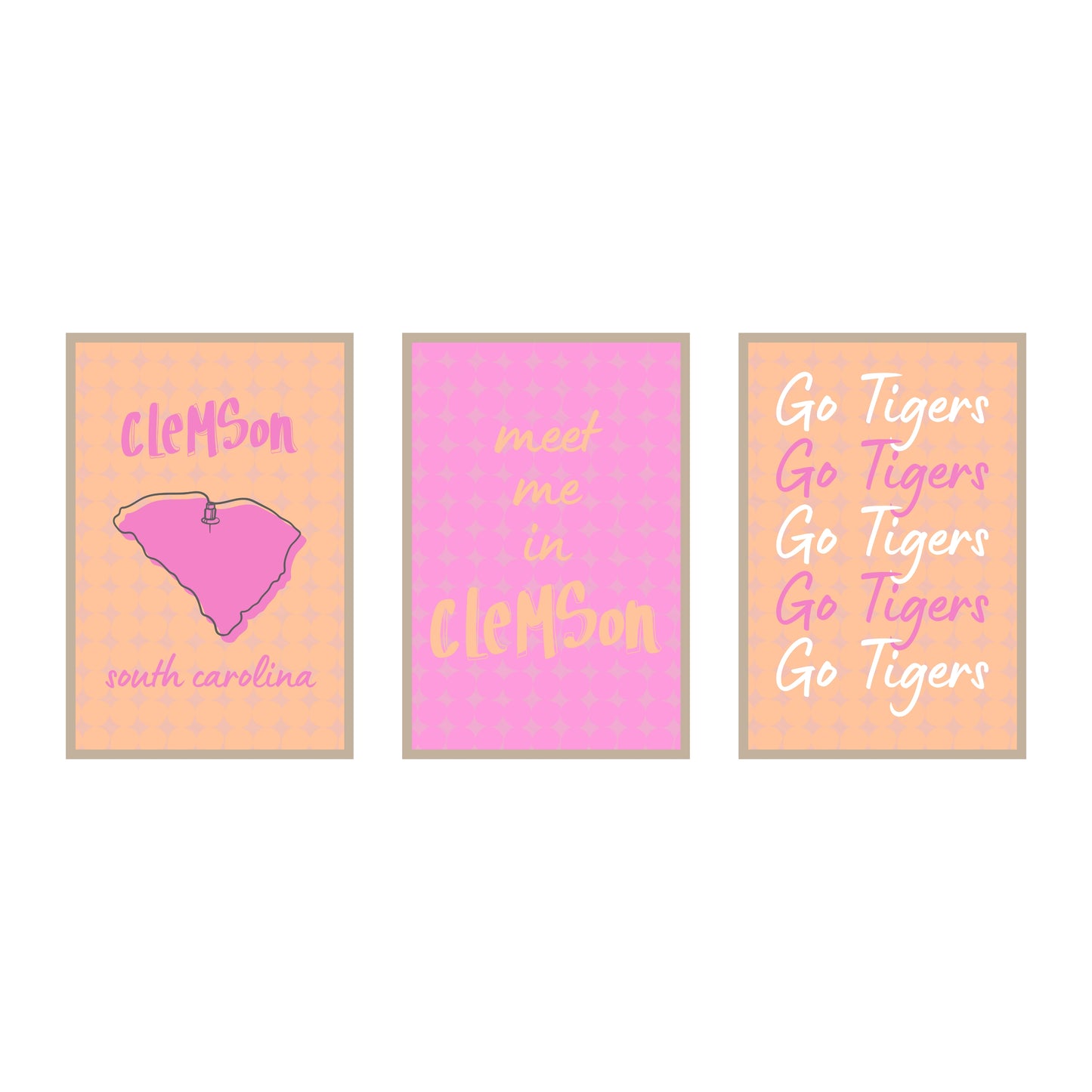 College Town Collection - Clemson - 3-Piece Set
