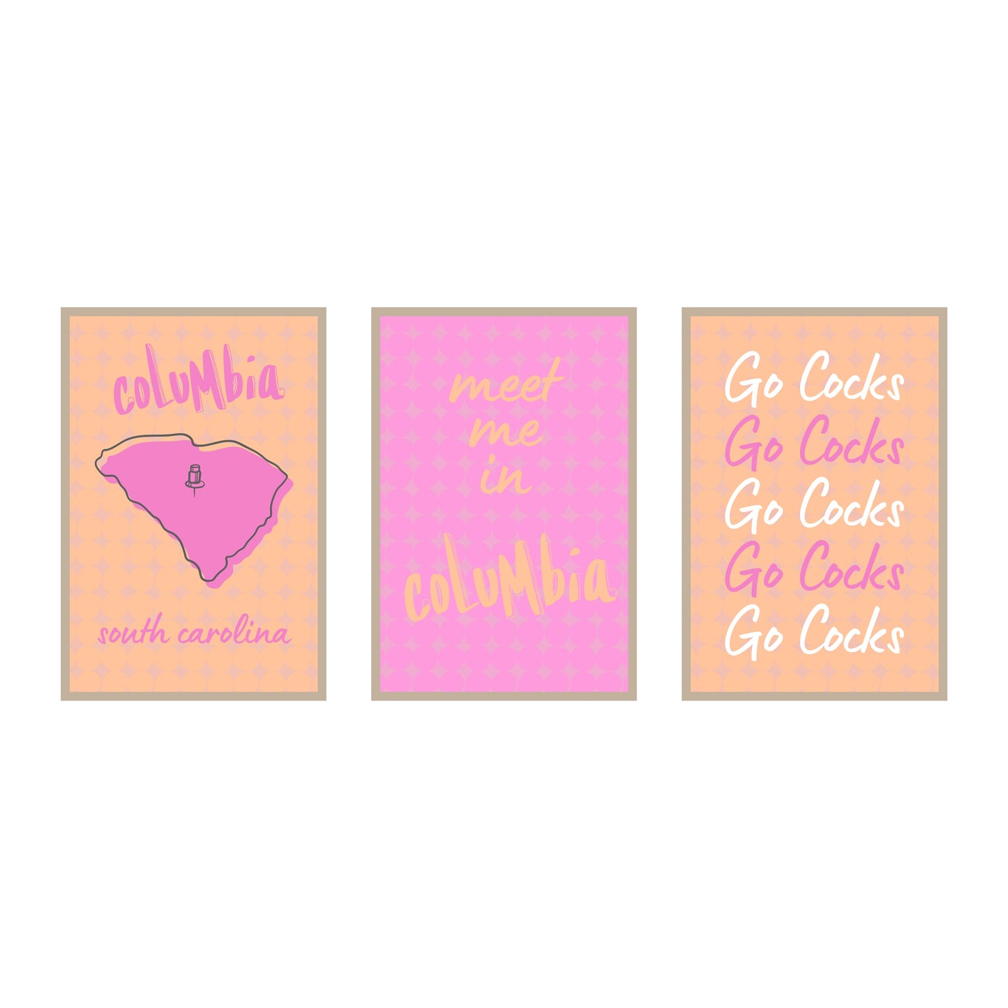 College Town Collection - University of South Carolina - 3-Piece Set
