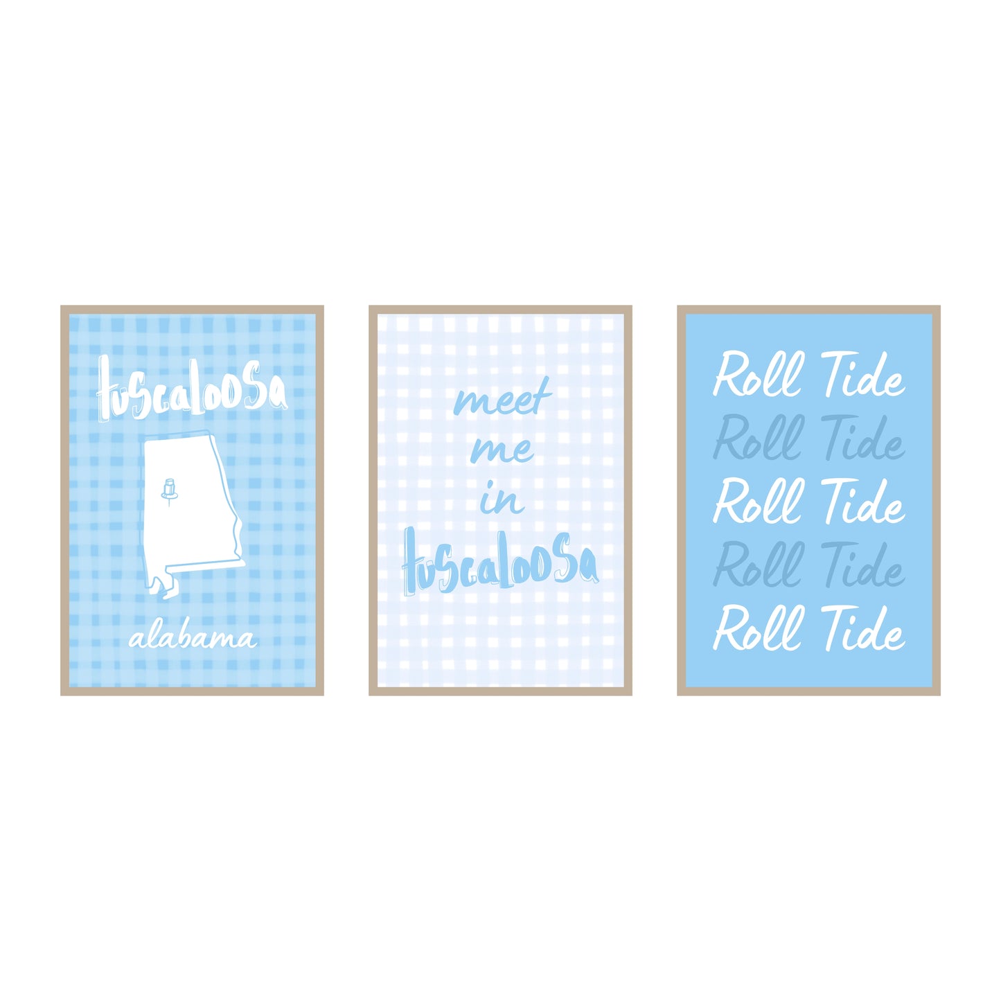 College Town Collection - Alabama - 3-Piece Set
