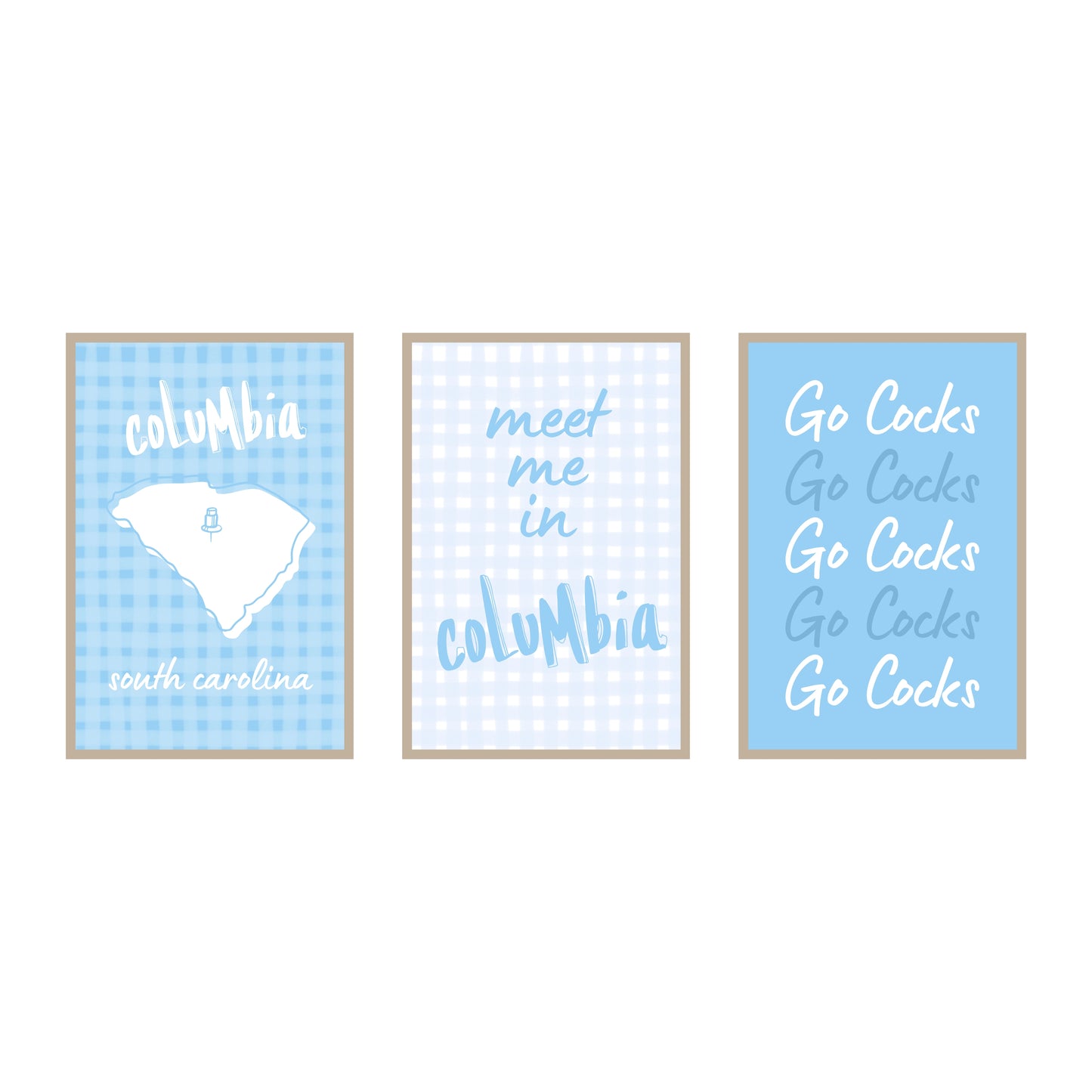 College Town Collection - University of South Carolina - 3-Piece Set