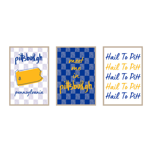 College Town Collection - Pitt - 3-Piece Set