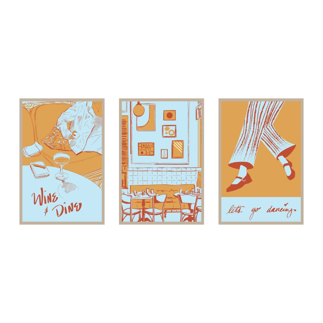 Coffee Shop Collection - 3 Piece Set