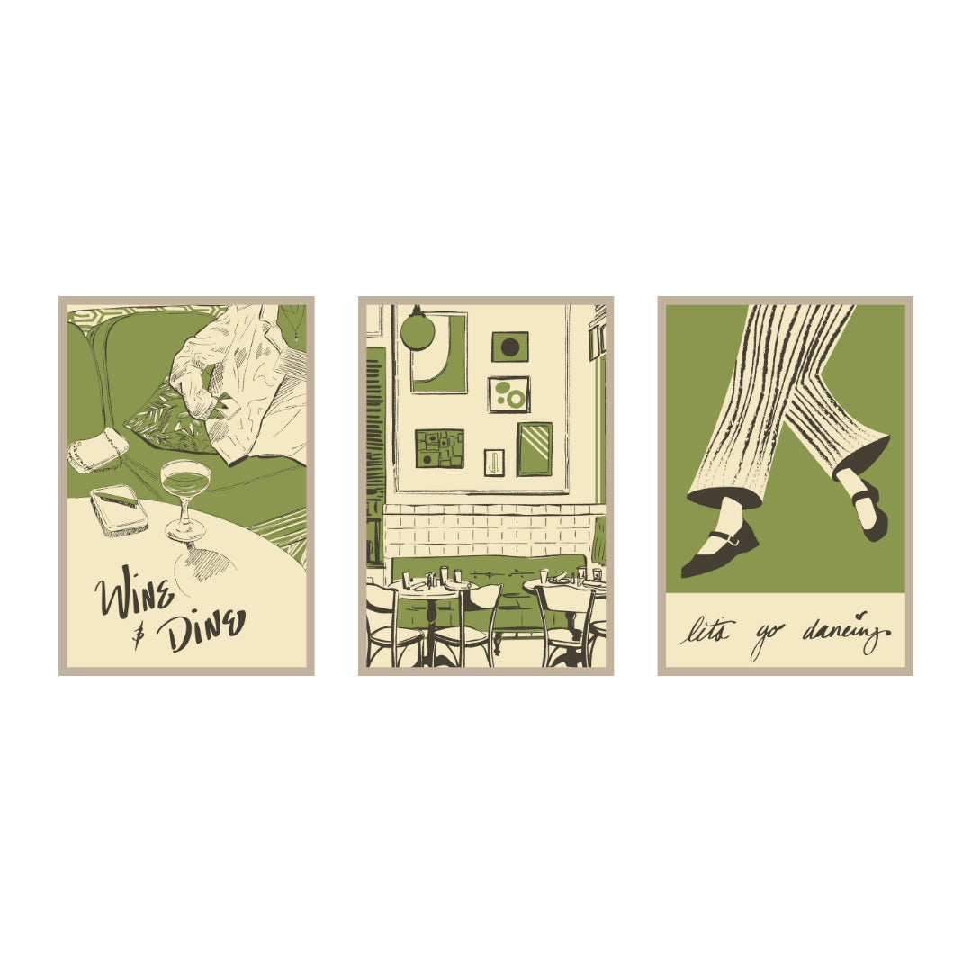 Coffee Shop Collection - 3 Piece Set