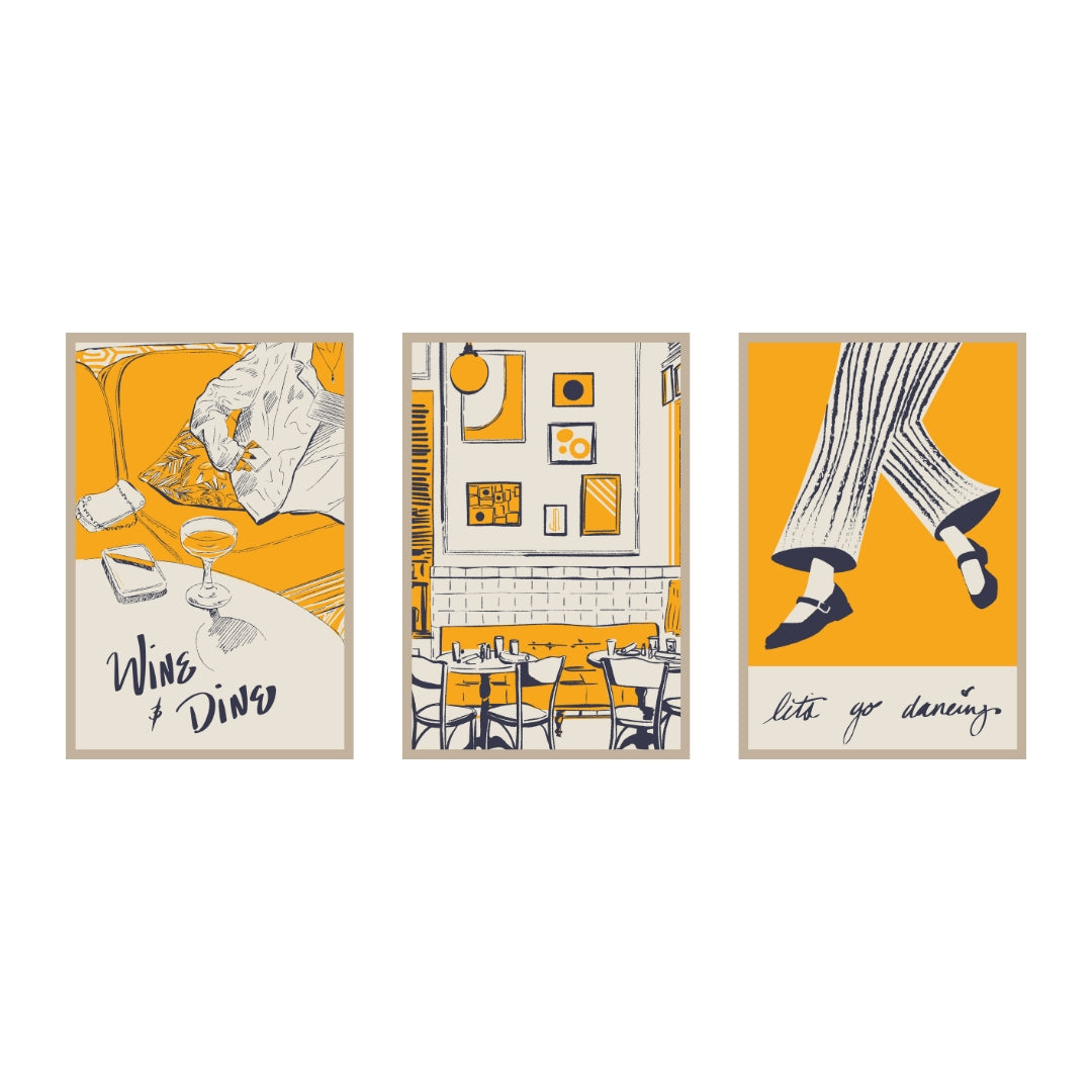 Coffee Shop Collection - 3 Piece Set