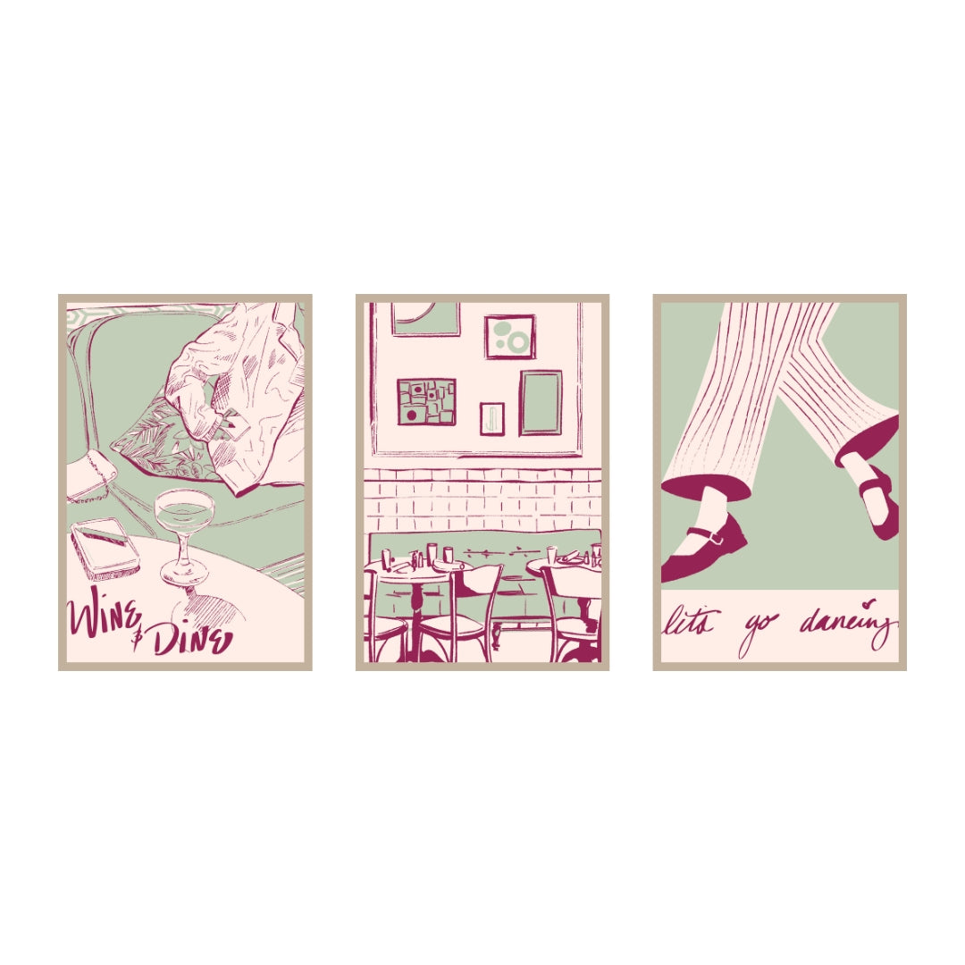 Coffee Shop Collection - 3 Piece Set