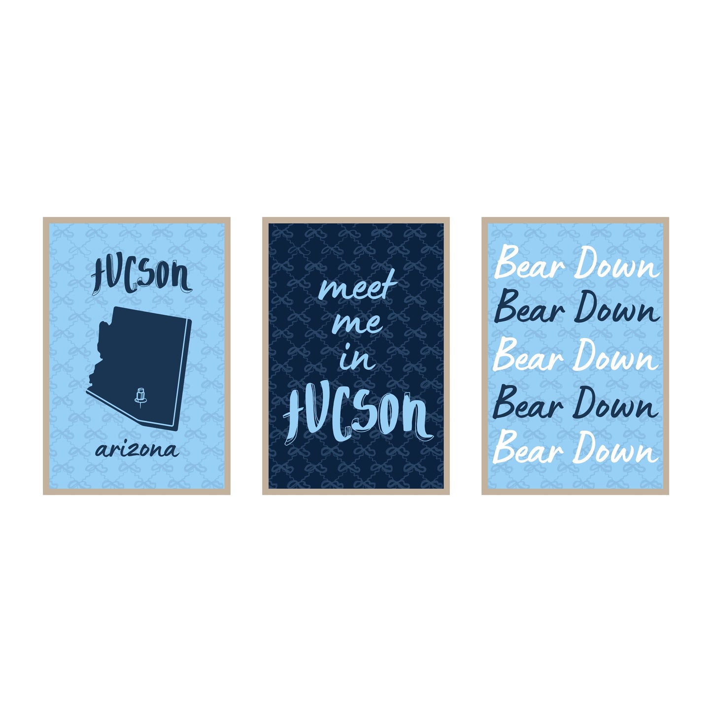 College Town Collection - University of Arizona - 3-Piece Set