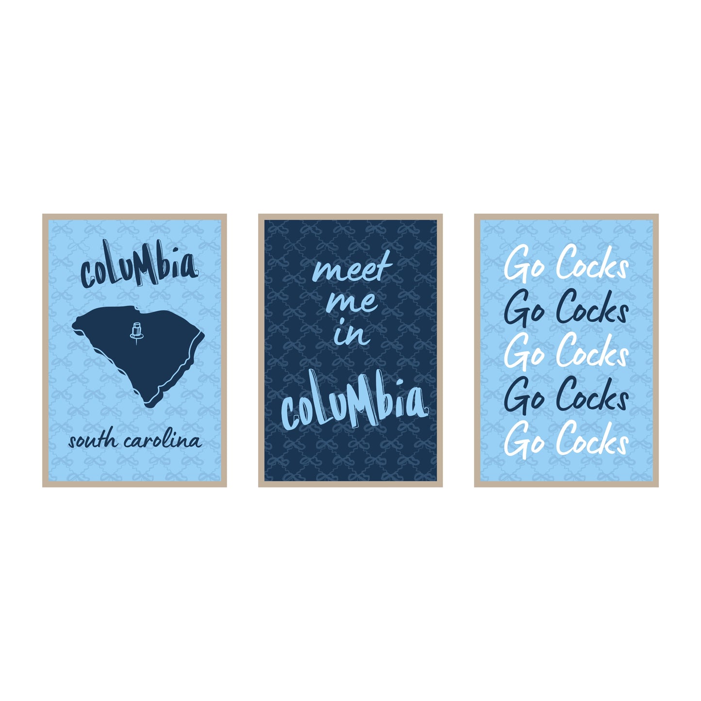 College Town Collection - University of South Carolina - 3-Piece Set