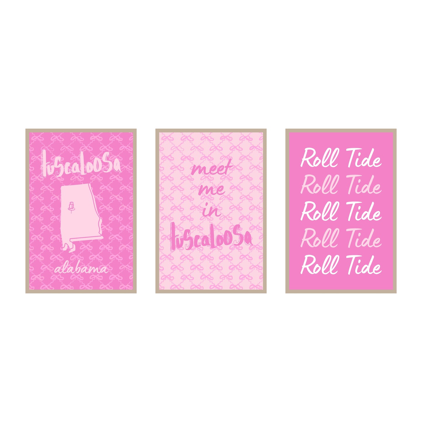 College Town Collection - Alabama - 3-Piece Set