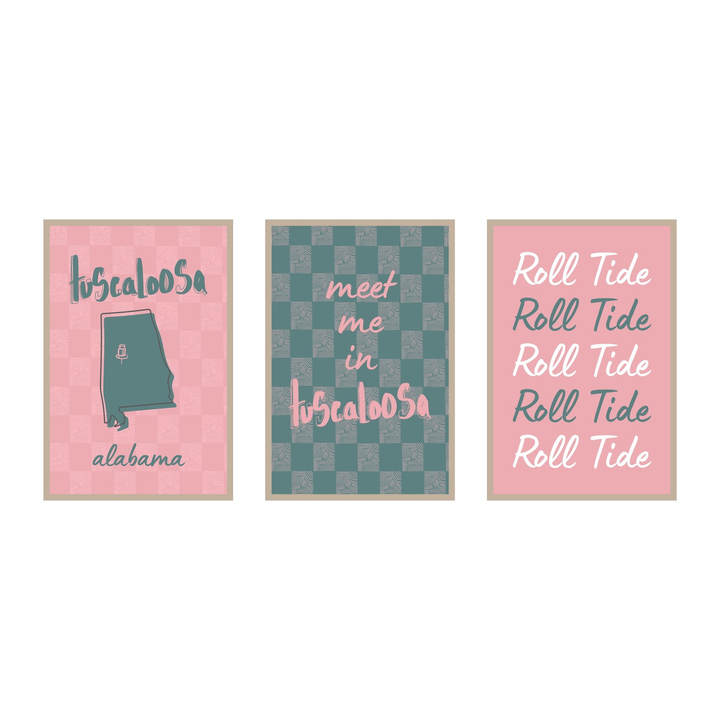 College Town Collection - Alabama - 3-Piece Set
