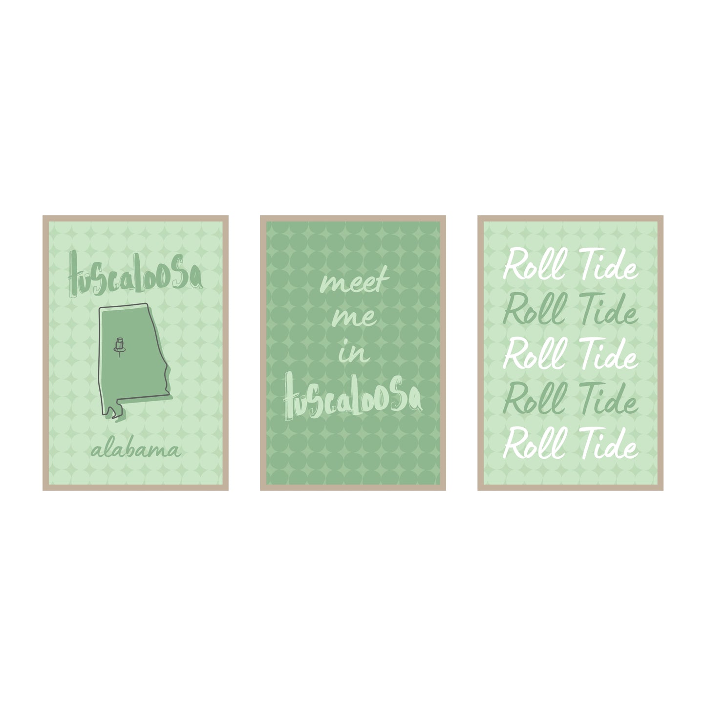 College Town Collection - Alabama - 3-Piece Set