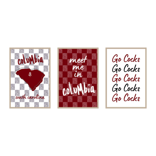 College Town Collection - University of South Carolina - 3-Piece Set