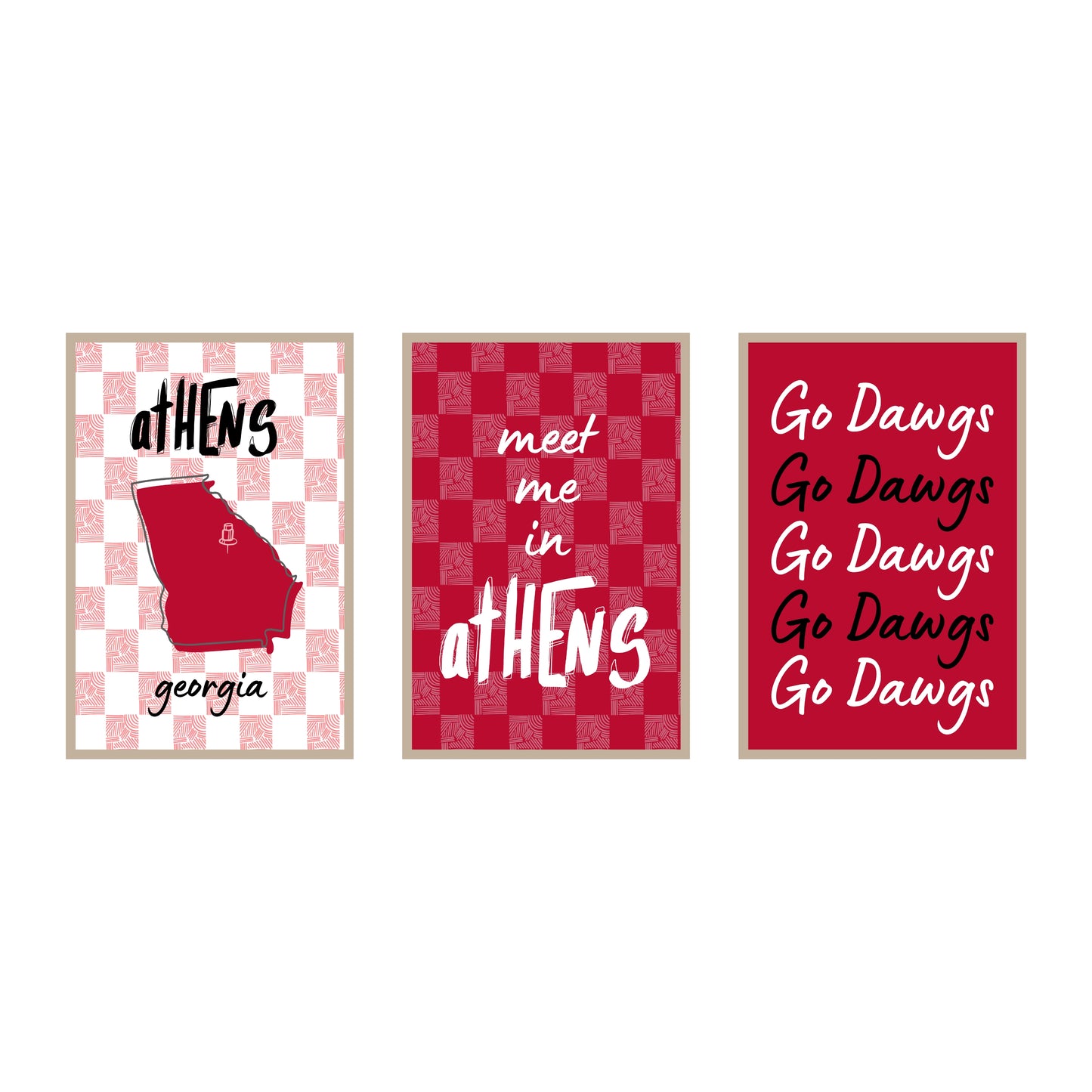 College Town Collection - UGA - 3-Piece Set