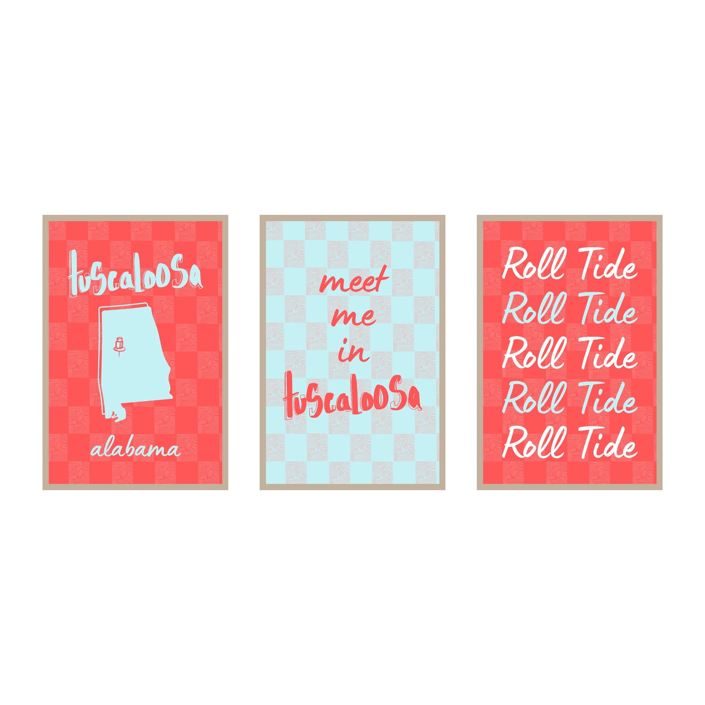 College Town Collection - Alabama - 3-Piece Set