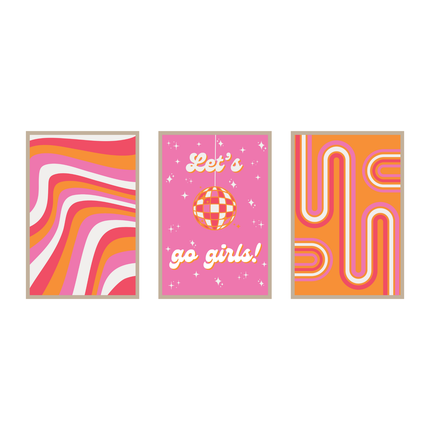 Let's Go Girls - 3 Piece Set