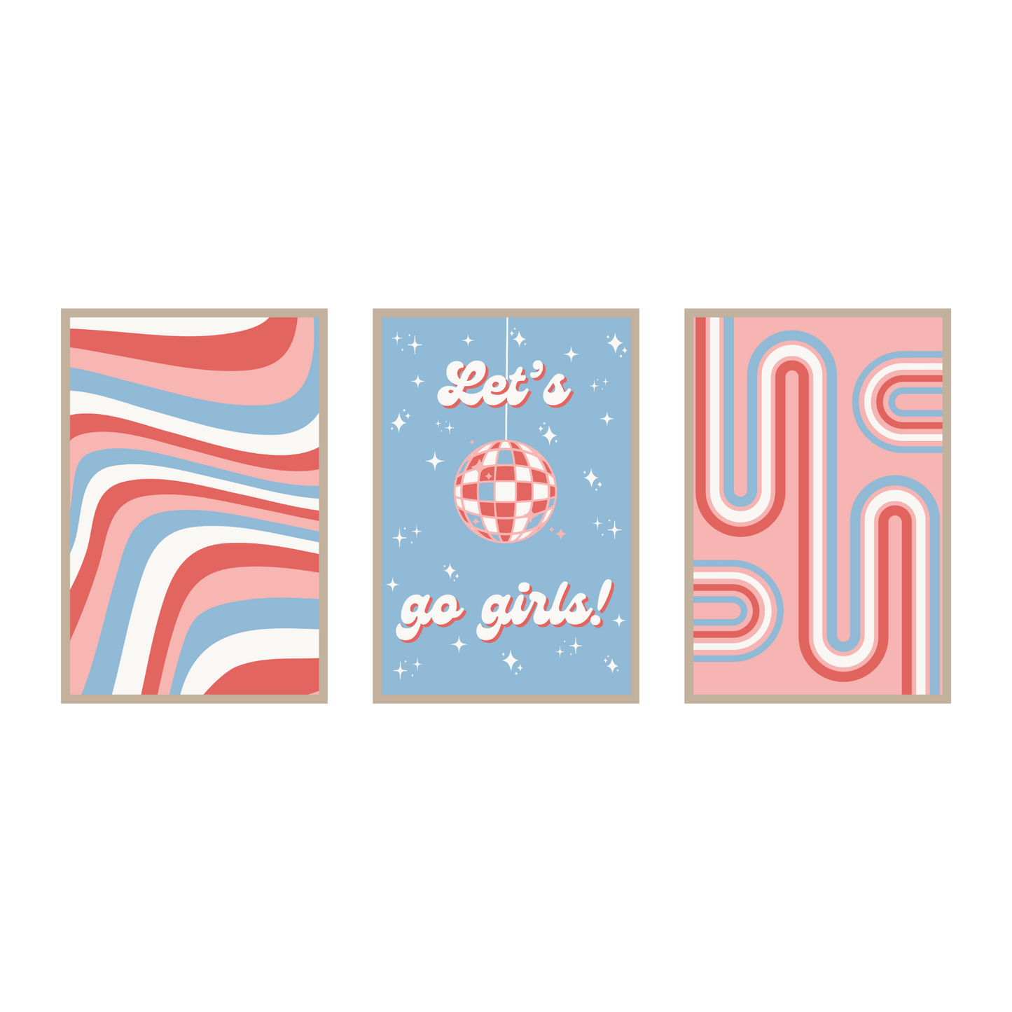 Let's Go Girls - 3 Piece Set