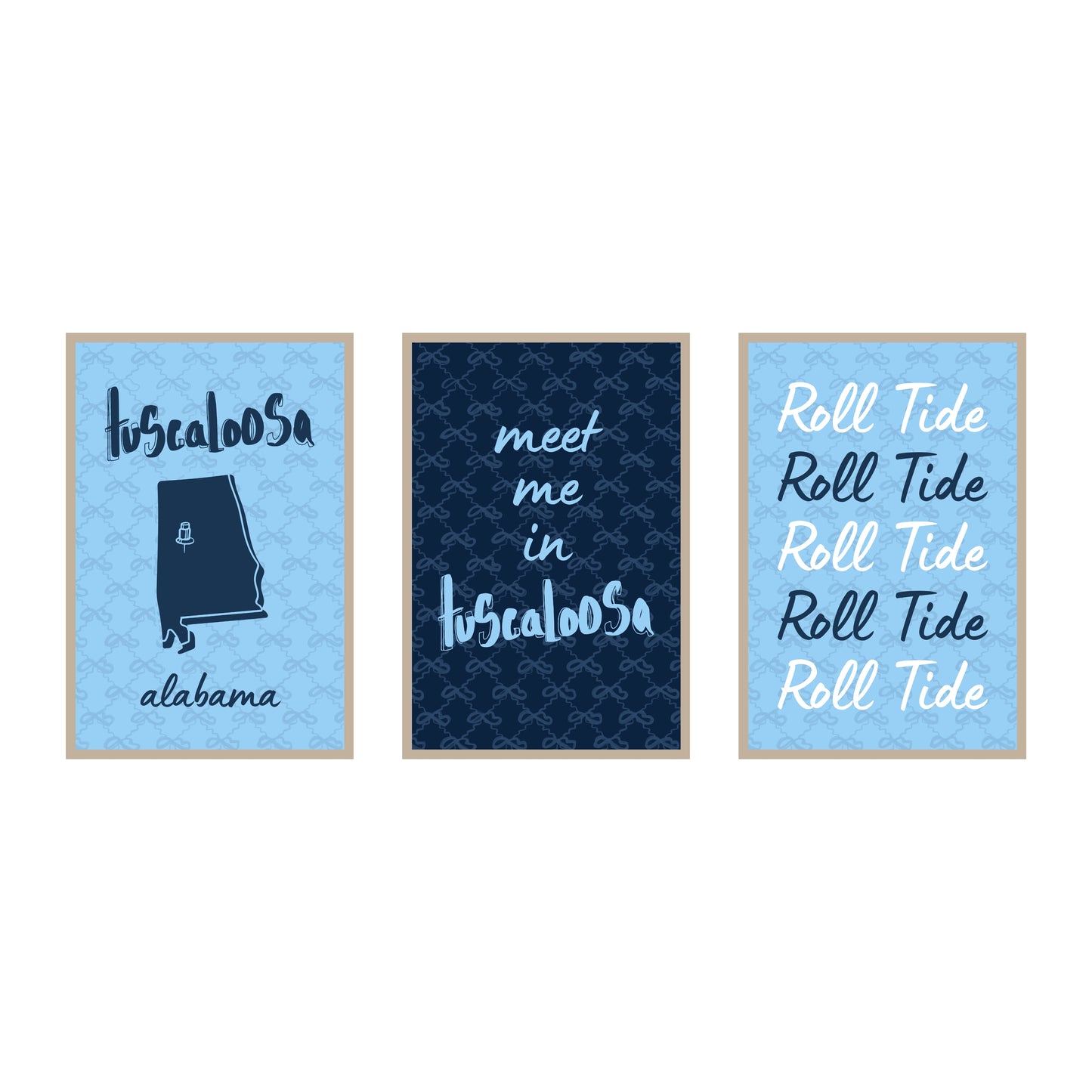 College Town Collection - Alabama - 3-Piece Set